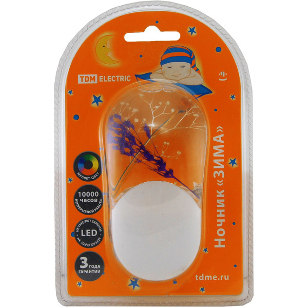 Ночник TDM Зима с датчиком света, светодиодный SQ0357-0004