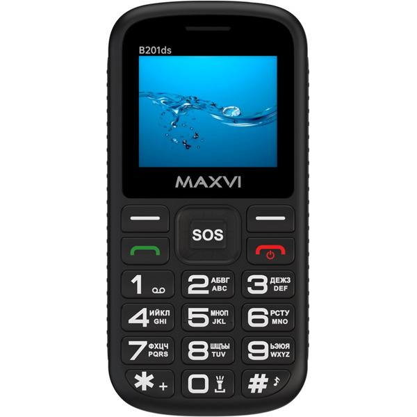 Мобильный телефон Maxvi B201ds (черный)