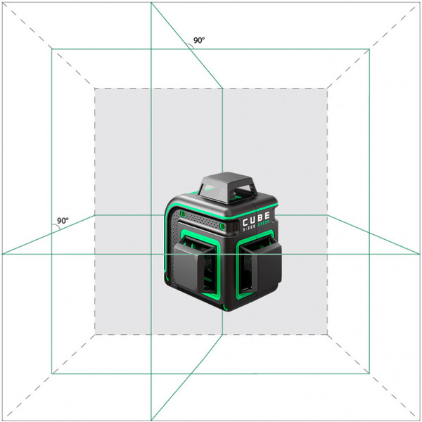 Лазерный нивелир ADA Instruments Cube 3-360 Green Basic Edition (A00560)