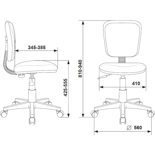 Компьютерное кресло Бюрократ CH-W204NX (голубой Velvet 86)