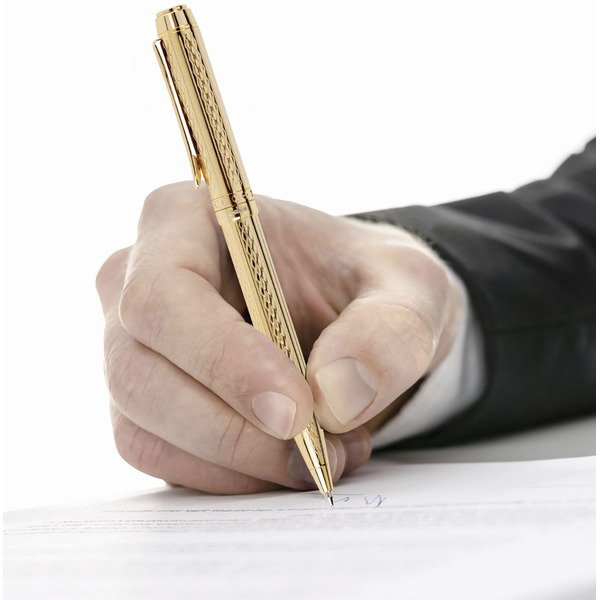 Ручка подарочная шариковая Graven Gold GALANT 140466