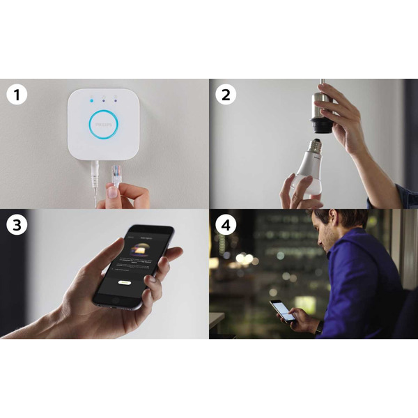 Умная лампа Philips Hue Starter Kit E27 9Вт 806lm (929001821620)
