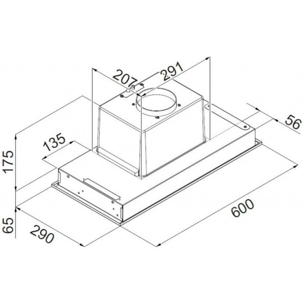 Вытяжка CIARKO Cub 60 inox