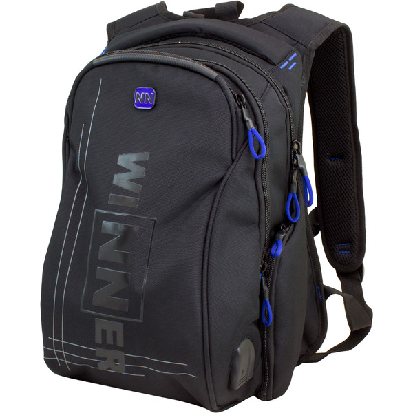 Рюкзак Winner 394-2 (черный/синий)