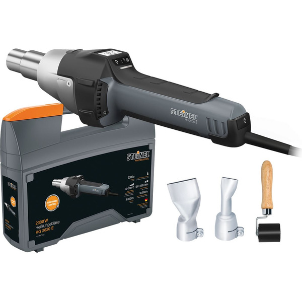Промышленный фен Steinel HG 2620 E + набор для пайки кровли и брезента (008291)