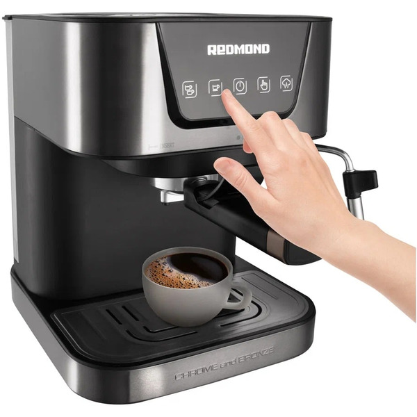Кофеварка REDMOND RCM-CBM1514 (хром/бронза)