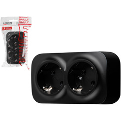 Розетка Leiden Electric Bailly 806015 (черный)
