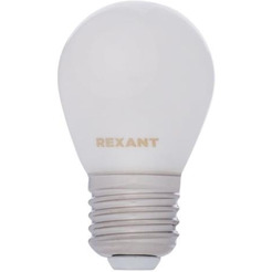 Лампа филаментная REXANT 604-136 Шарик GL45 9,5Вт 915Лм 4000K E27 матовая колба