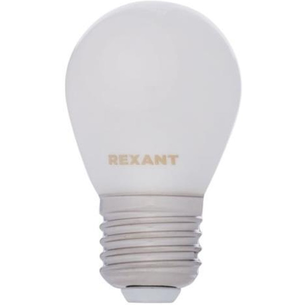 Лампа филаментная REXANT 604-136 Шарик GL45 9,5Вт 915Лм 4000K E27 матовая колба