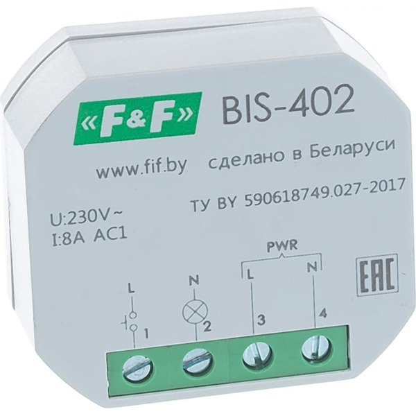 Реле импульсное F&F BIS-402 EA01.005.002