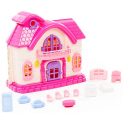 Кукольный домик Полесье Сказка с набором мебели 78261