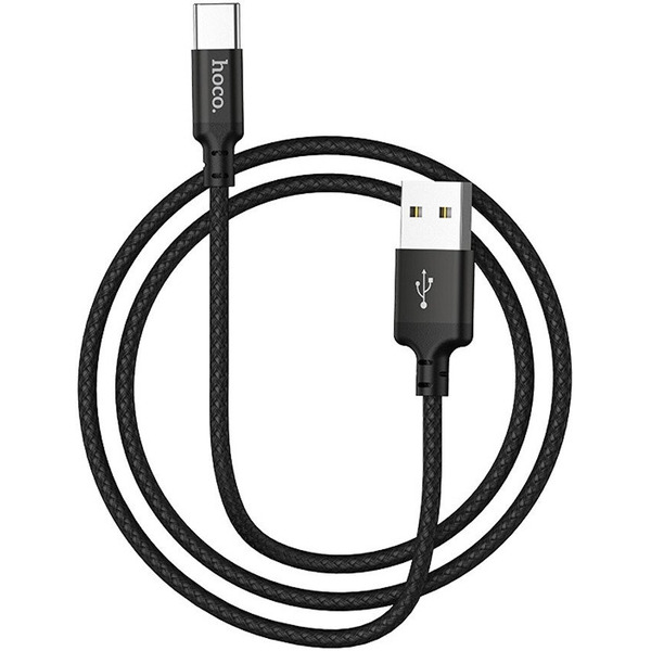 Кабель Hoco X14 USB Type-C (1 м, черный)