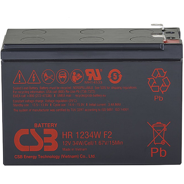Аккумулятор для ИБП CSB Battery HR1234W F2 (12В/9 А·ч)