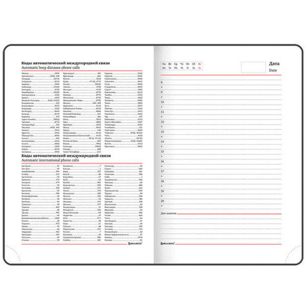 Ежедневник BRAUBERG недатированный Magnetic X 113281 (красный)