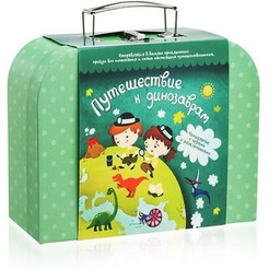 Настольная игра Bumbaram Чемоданчик с развлечениями. Путешествие к динозаврам tr106