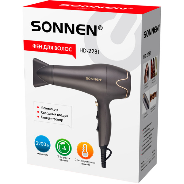 Фен для волос Sonnen HD-2281