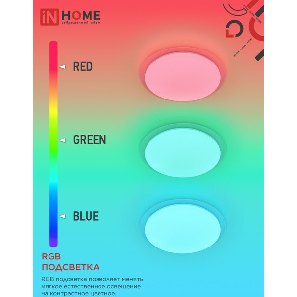 Светильник светодиодный IN HOME COMFORT GALAXY-RGB (4690612058894)