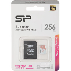 Карта памяти Silicon-Power Superior A1 microSDXC SP256GBSTXDV3V20SP 256GB