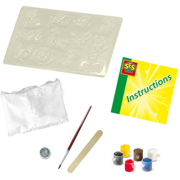 Набор для творчества из гипса SES Creative Кошки и собаки 01154