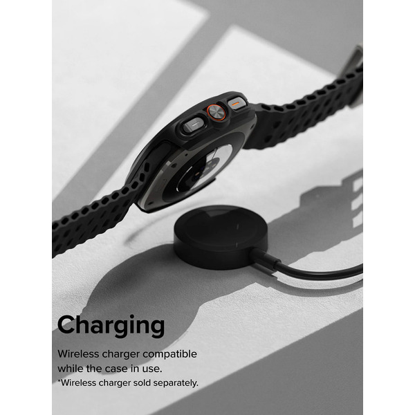 Чехол с защитным стеклом Ringke SLIM+Glass для Galaxy Watch Ultra 47mm 2024/ 2025 MATTE BLACK