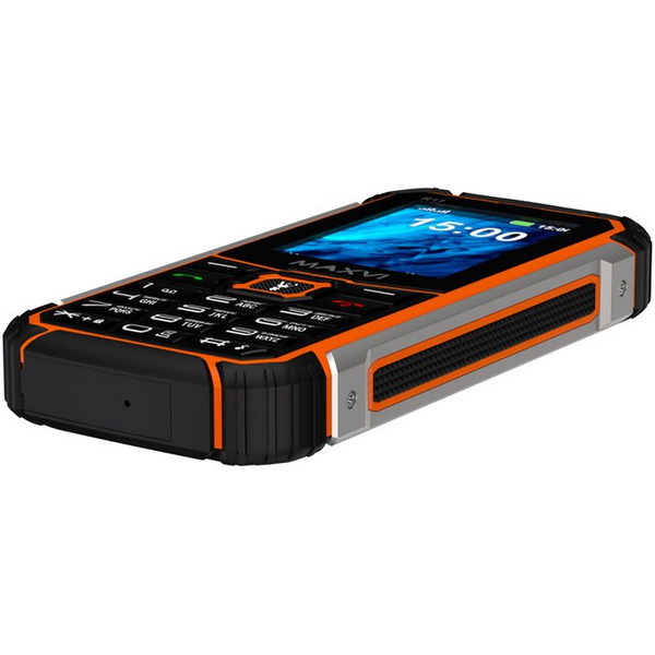 Мобильный телефон Maxvi R11 (черный/оранжевый)
