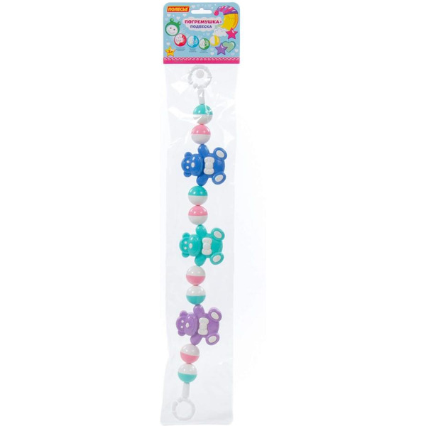 Погремушка-подвеска Полесье Смешные обезьянки 24484