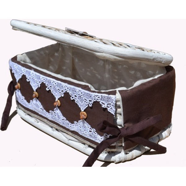 Корзина плетеная с крышкой FIL-SCAN 01-079/XS