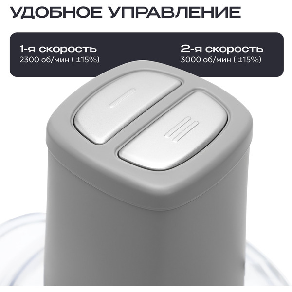 Кухонный комбайн RAGEX R123-200 (серый)