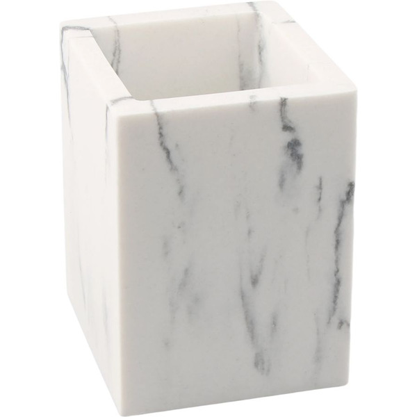 Набор аксессуаров для ванной Perfecto Linea Marble 35-000105 (белый)