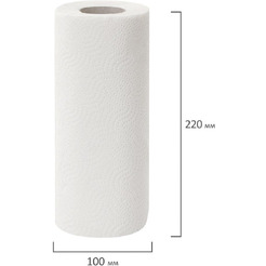 Полотенца бумажные 2-х слойные ЛЮБАША ECO 114743