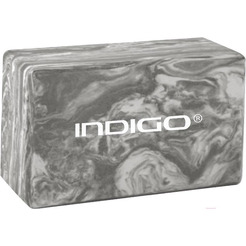 Блок для йоги Indigo IN259 (мраморный серый)