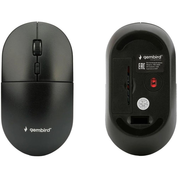 Комплект клавиатура + мышь беспроводная Gembird KBS-6000