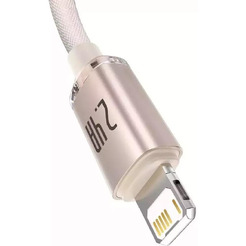 Кабель Baseus Crystal Shine USB Type-A - Lightning (2 м, розовый)