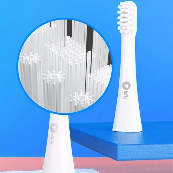 Электрическая зубная щетка Infly Sonic Electric Toothbrush T03S (футляр, 2 насадки, черный)