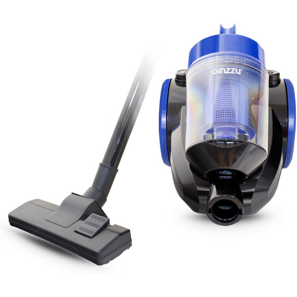 Пылесос Ginzzu VS422 (черный/синий)