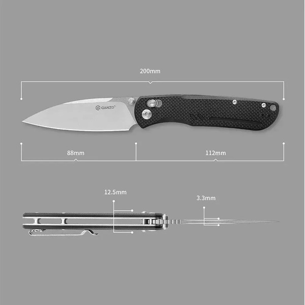 Нож складной GANZO G771-GY (серый)