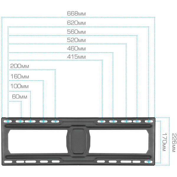 Кронштейн Kromax DIX-30 (черный)
