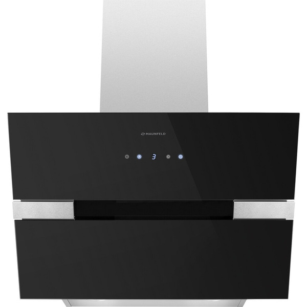 Вытяжка MAUNFELD MERSEY 60 (нержавеющая сталь\черное стекло)
