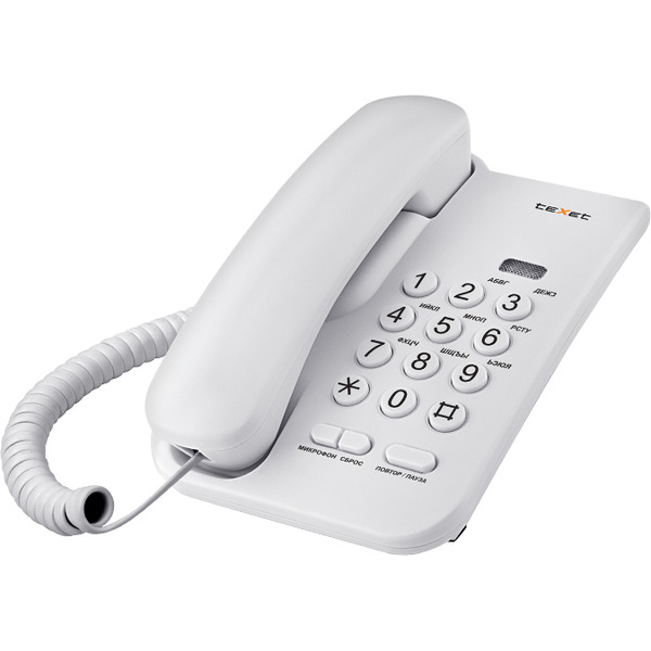 Телефонный аппарат TEXET TX-212 светло-серый