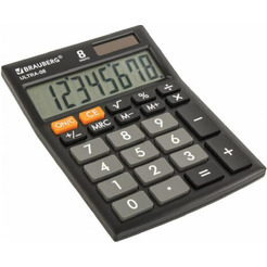 Калькулятор BRAUBERG Ultra-08-BK (250507)