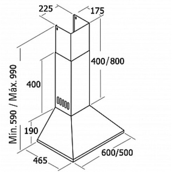Вытяжка CATA V3-S600 BR
