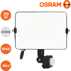 Прожектор светодиодный с сенсором OSRAM FLOODLIGHT S 30W740 BK 1х10х20 RU