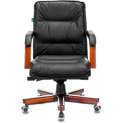 Кресло Бюрократ T-9927WALNUT-LOW (черный)
