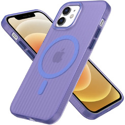 Задняя накладка CASE Translucent Strip Apple iPhone 12 / 12 Pro (синий)