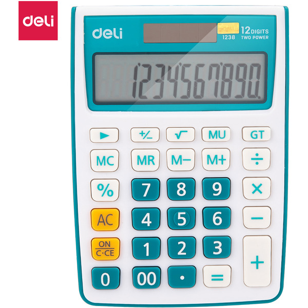 Калькулятор Deli E1238/BLUE