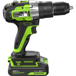 Ударная дрель-шуруповерт Greenworks GD24DD60 3704107CUC