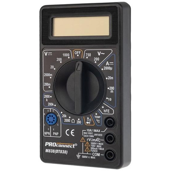 Портативный мультиметр PROconnect M838 (DT838) 13-3013