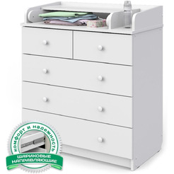 Комод пеленальный Атон Сириус-2 805 ЛДСП (белый)