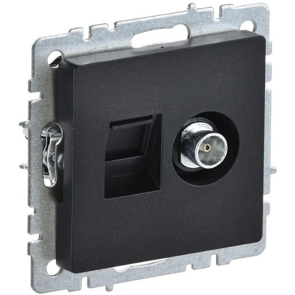 Розетка телевизионная IEK Brite РТВ/РК12-БрЧ