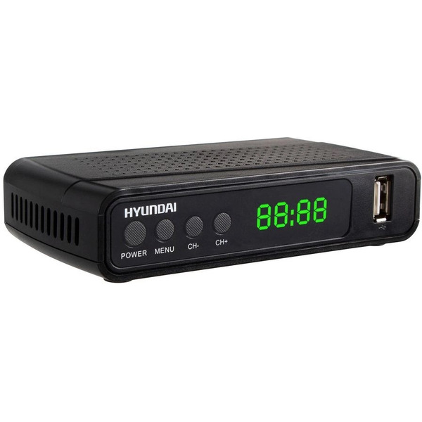 Ресивер DVB-T2 Hyundai H-DVB520 + WiFi-адаптер черный H-DVB520WA